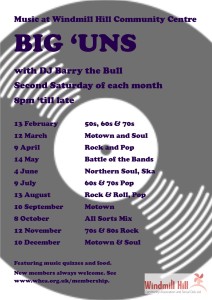 Big Uns schedule
